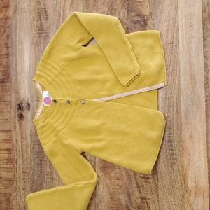 Girls, Mini Boden cardigan, size 9-10yr. Mustard yellow